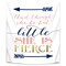 She Is Fierce Coral Navy Gold by Wall + Wonder  Wall Tapestry - Americanflat